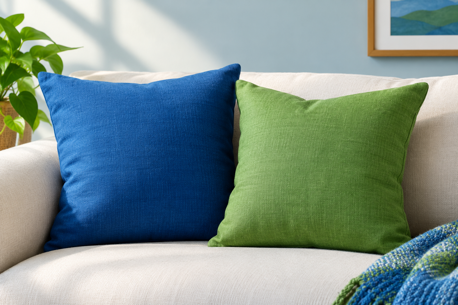 Blue and Green Pillows: Stylish, Fresh, and Comfortable Décor Ideas for Every Modern Home